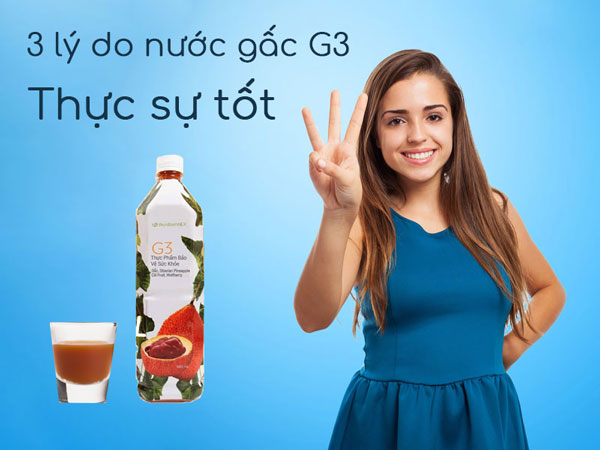 3 lý do giúp bạn có câu trả lời nước gấc g3 có tốt không ?