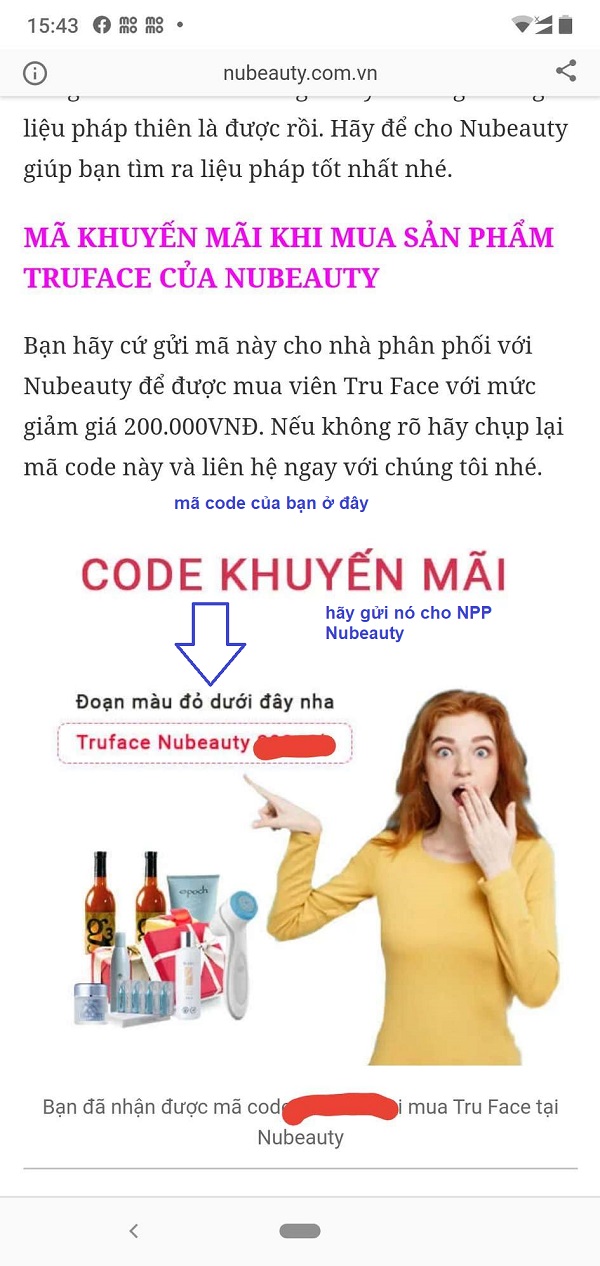 hướng dẫn chương trình khuyến mãi Nubeauty