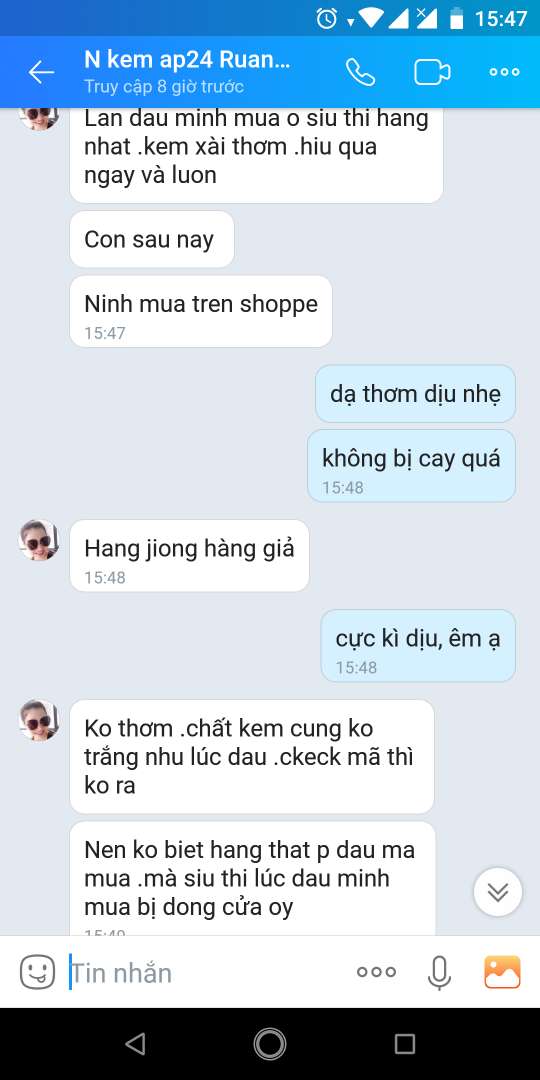 feedback của khách hàng về kem đánh răng ap24 giả