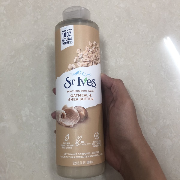 Sữa tắm ST.Ives yến mạch & bơ lớn Nubeauty 1