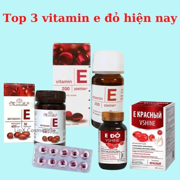 Các vấn đề về da mà Vitamin E đỏ VShine có thể giúp cải thiện là gì?
