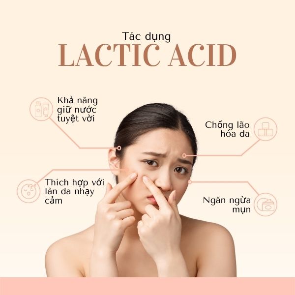 Tác dụng nổi bật của Lactic Acid
