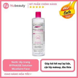 Nước tẩy trang BYPHASSE Solution Micellaire Face