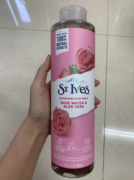 Sữa tắm St.Ives Hoa hồng Nubeauty 1